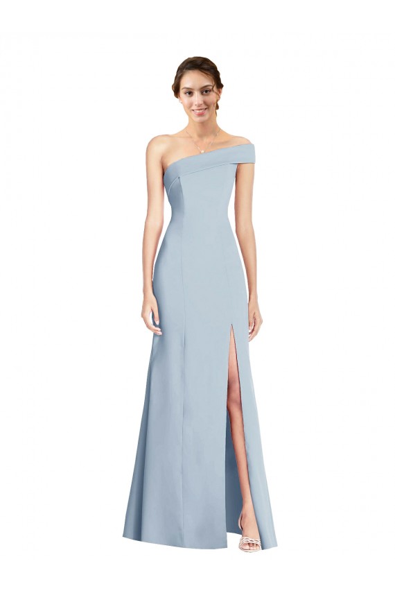 Sleeveless Off the Shoulder Stretch Crepe Trumpet Formal Evening Gown / Prom Dress / Bridesmaid Dress Newcastle